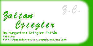 zoltan cziegler business card